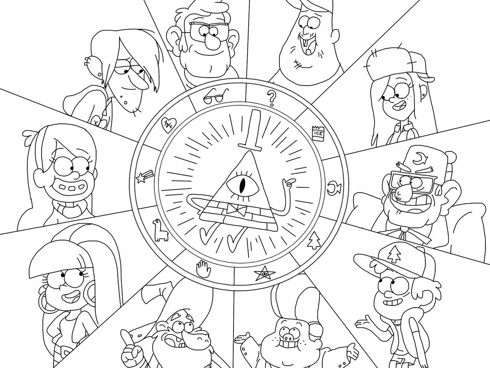 Gravity Falls Ausmalbilder 14