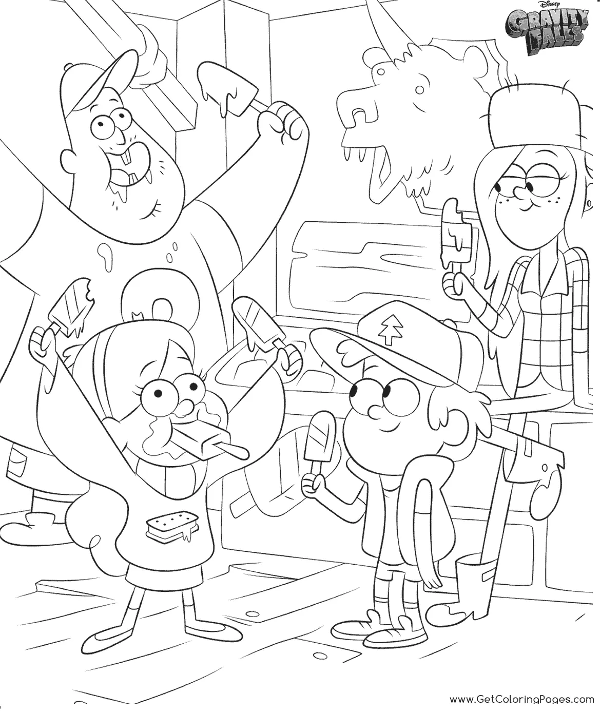 Gravity Falls Coloring Pages 3