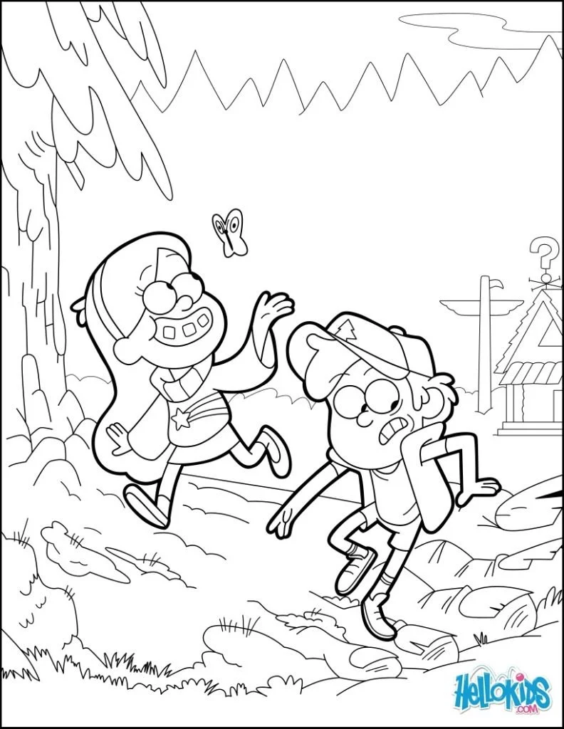 Gravity Falls Coloring Pages 43