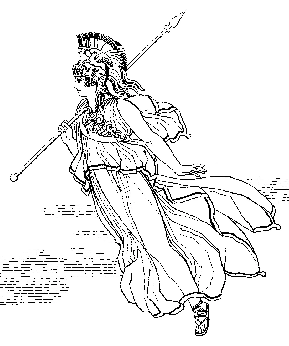 Mitologia Grega Paginas para Colorir 16