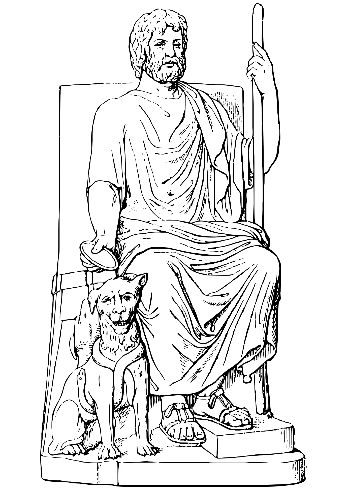 Mitologia Grega Paginas para Colorir 70