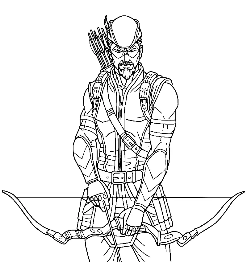 Green Arrow Coloring Pages 22