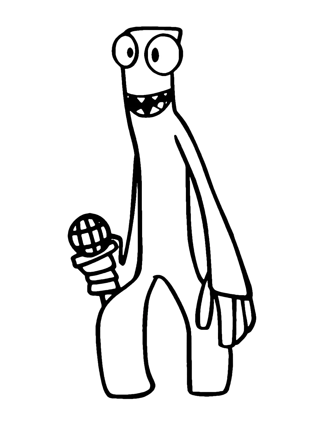 Desenhos de Green Rainbow Friends Para Colorir