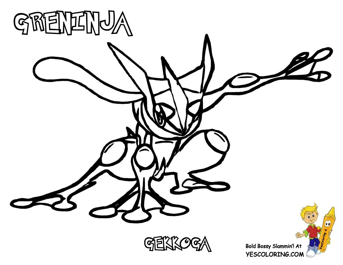 Greninja Ausmalbilder 13