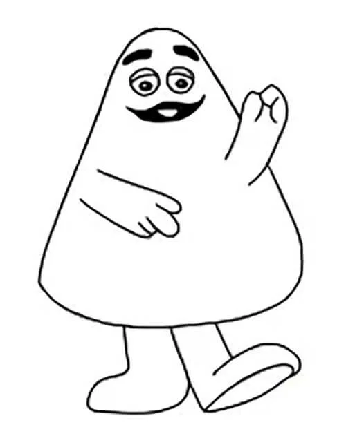 Grimace Shake Coloring Pages 1