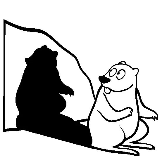 Desenhos de Dia Da Marmota Para Colorir 3