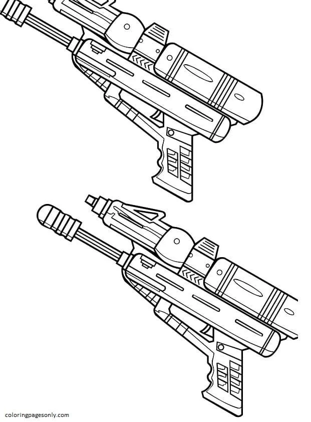 Waffen Ausmalbilder 25