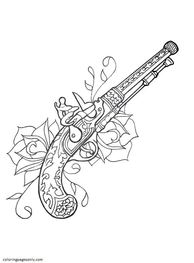 Waffen Ausmalbilder 27