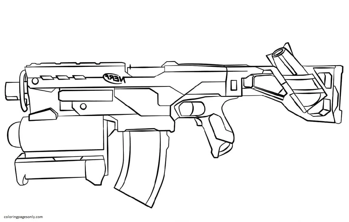 Waffen Ausmalbilder 33