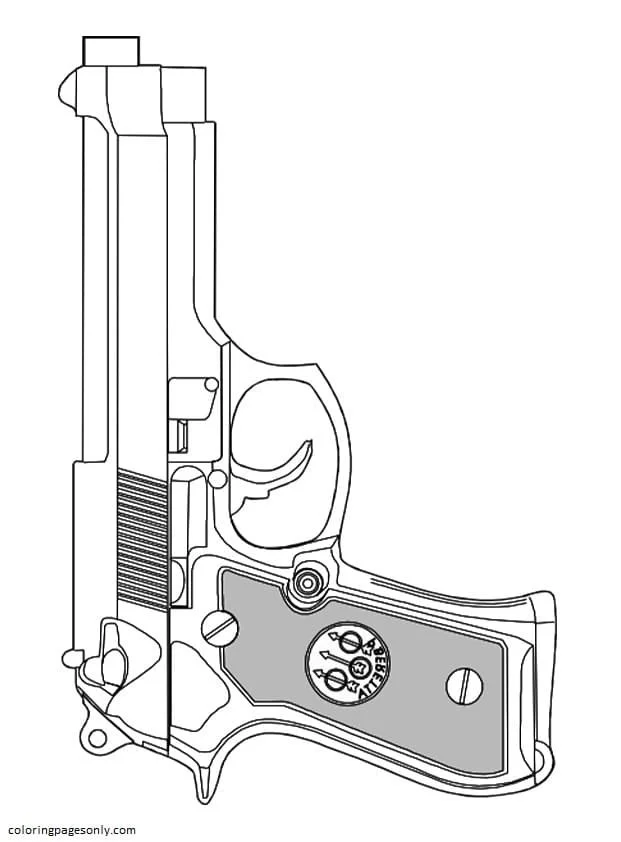 Desenhos de Armas Para Colorir 44