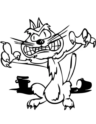Halloween Cats Coloring Pages 14