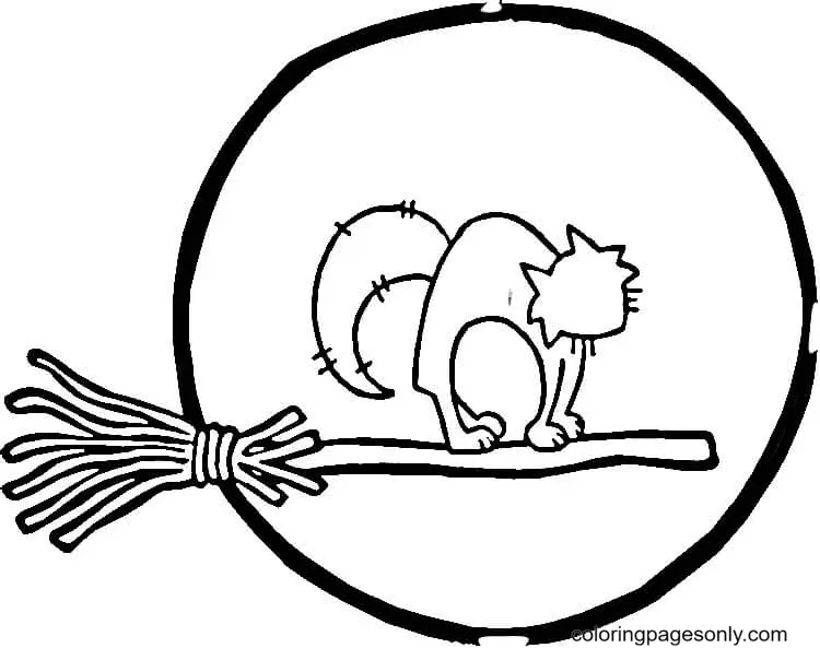 Halloween Cats Coloring Pages 25