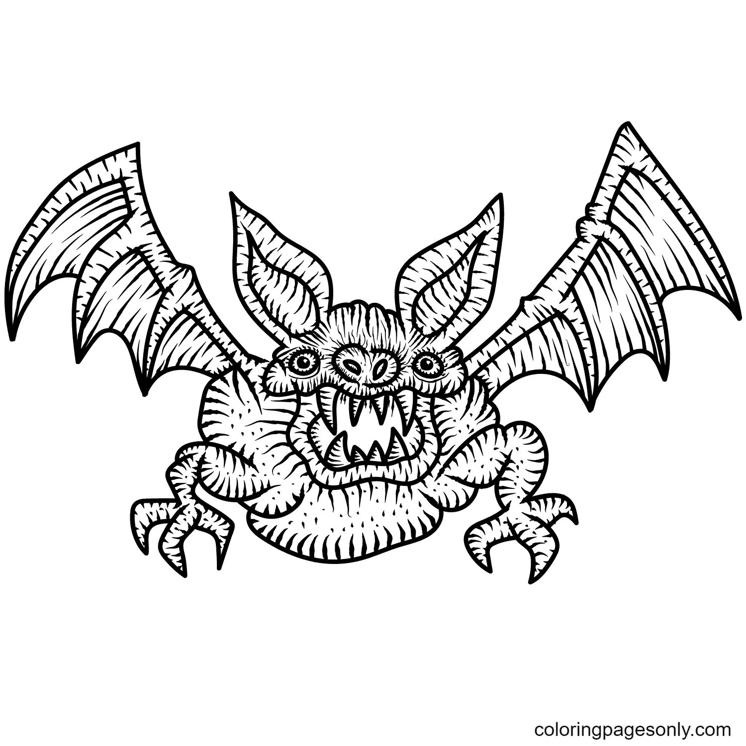 Halloween-Monster Ausmalbilder 107