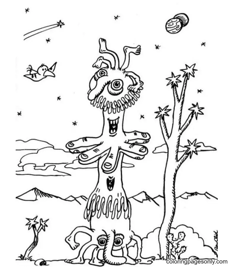 Halloween-Monster Ausmalbilder 113