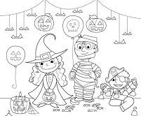 Halloween Monsters Coloring Pages 19