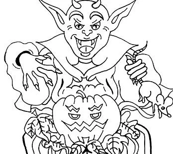 Halloween-Monster Ausmalbilder 21