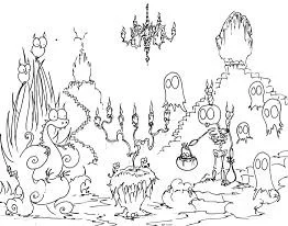 Halloween-Monster Ausmalbilder 30
