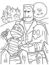 Halloween Monsters Coloring Pages 34