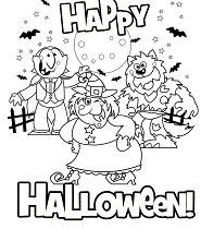 Monstruos Halloween Para Colorear 47