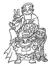 Halloween-Monster Ausmalbilder 65