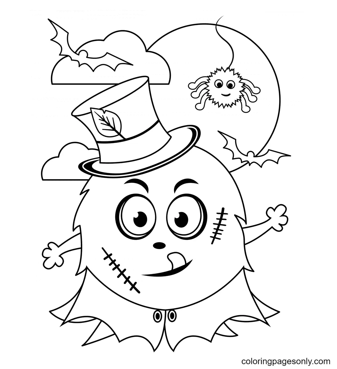 Halloween-Monster Ausmalbilder 8
