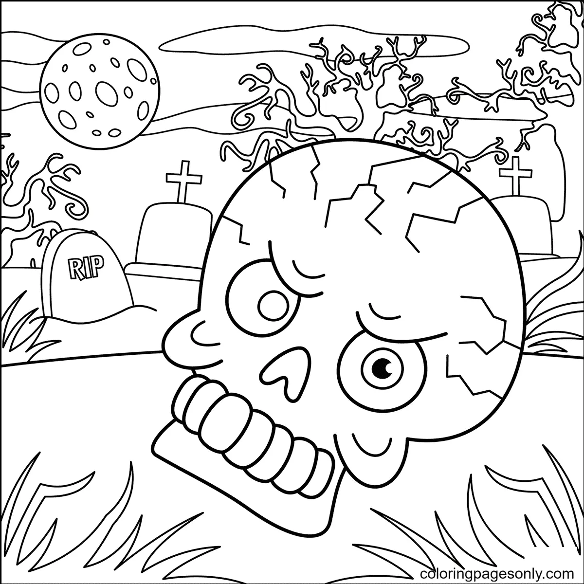 Halloween-Monster Ausmalbilder 80