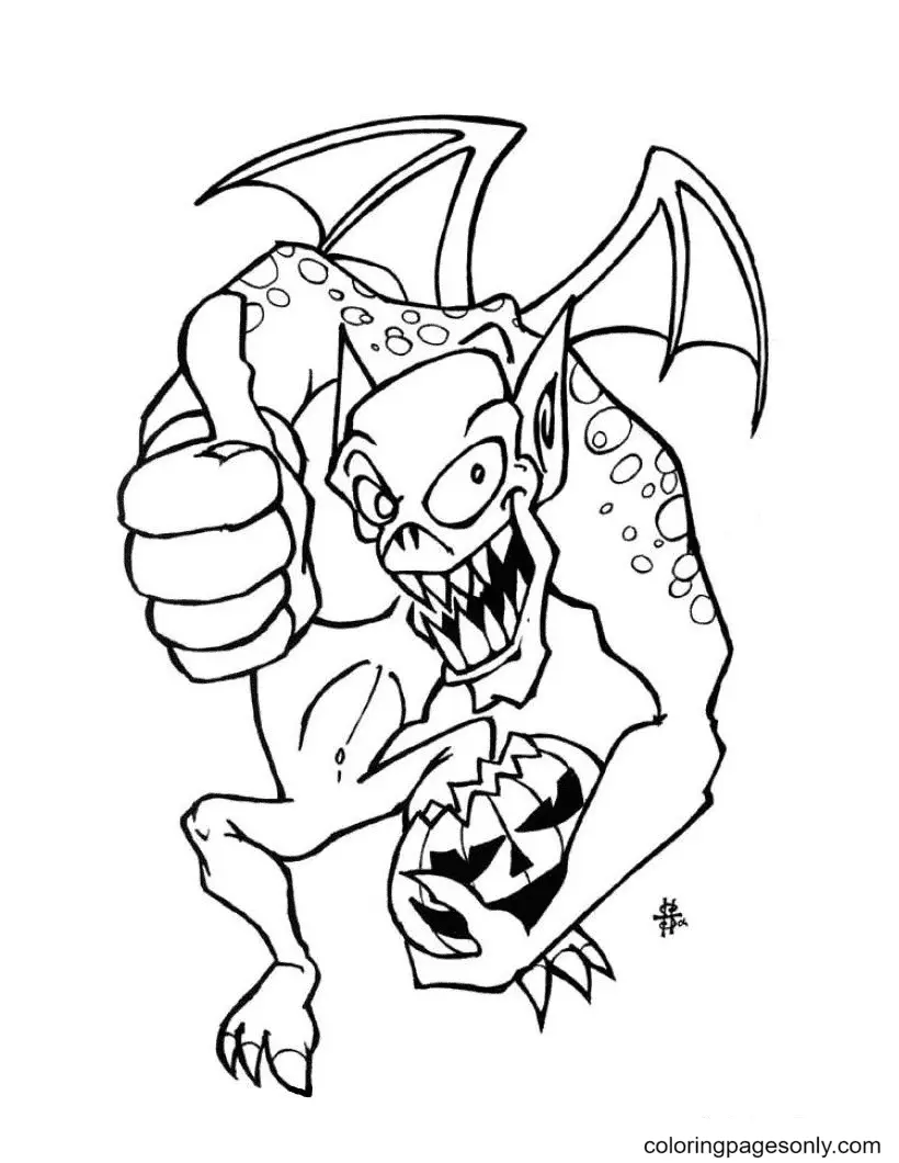 Halloween-Monster Ausmalbilder 9
