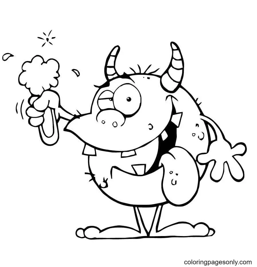 Monstruos Halloween Para Colorear 90
