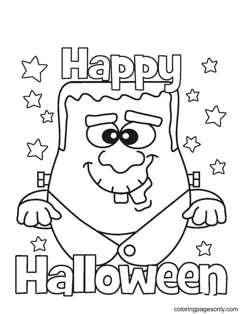 Halloween-Monster Ausmalbilder 91
