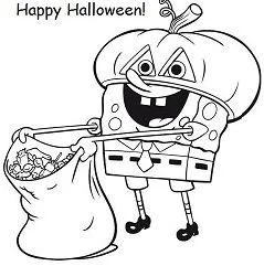 Ausmalbilder Halloween Kürbis 10
