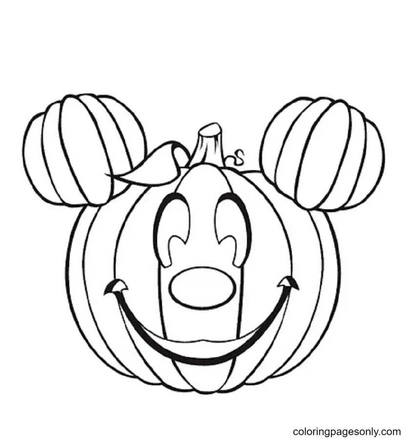 Halloween Pumpkin Coloring Pages 12