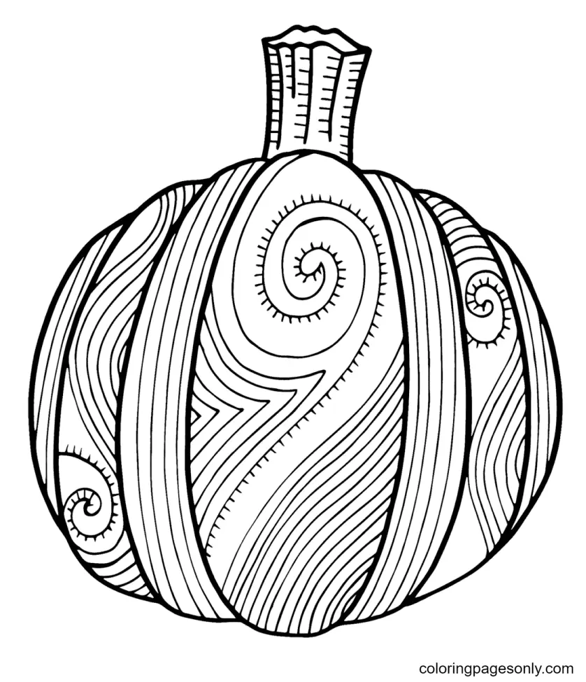 Desenhos de Abobora de Halloween Para Colorir 19