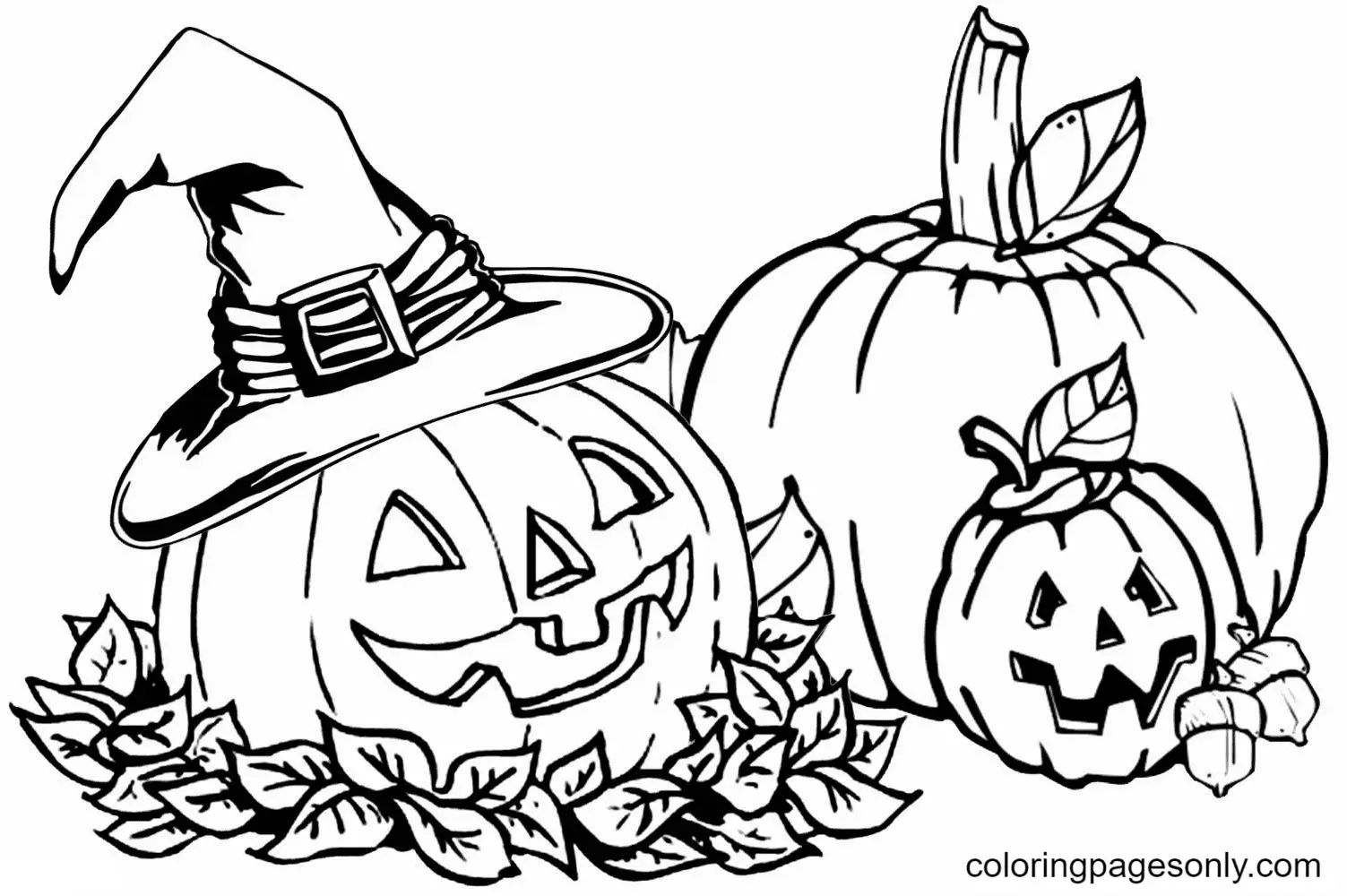 Halloween Pumpkin Coloring Pages 27