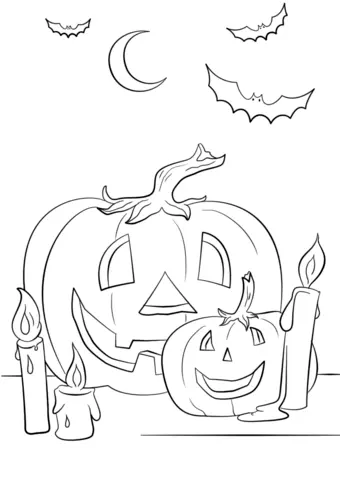 Halloween Pumpkin Coloring Pages 45