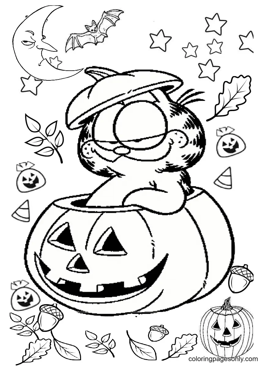 Halloween Pumpkin Coloring Pages 47