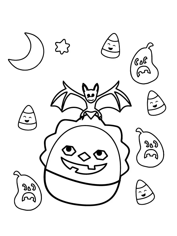 Halloween Squishmallow Ausmalbilder 6