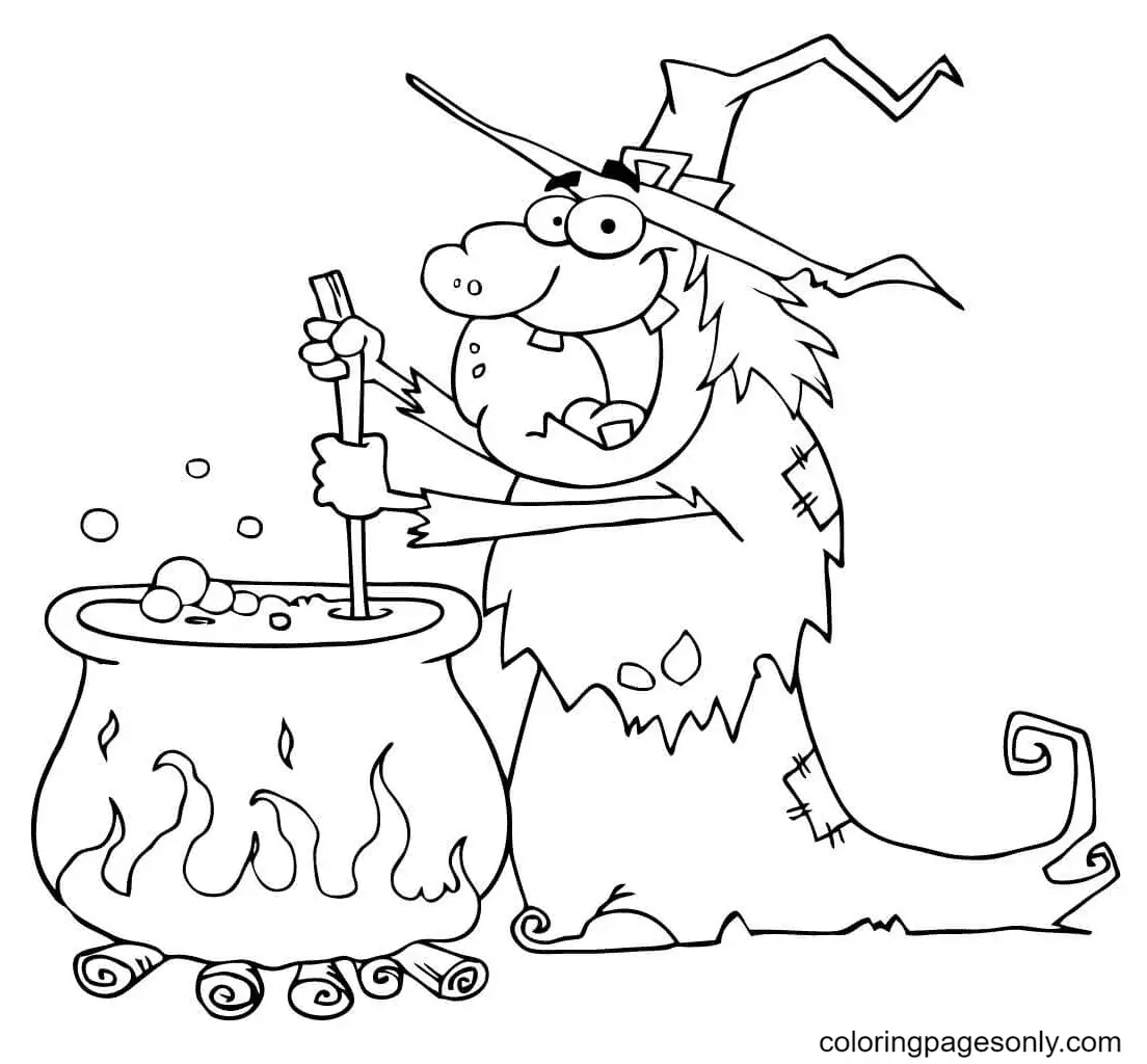 Brujas Halloween Para Colorear 75