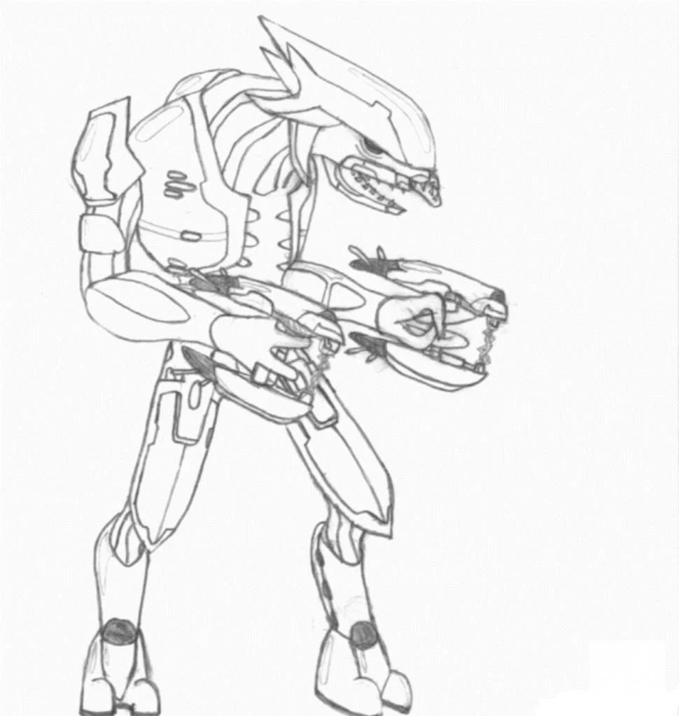 Desenhos de Halo Para Colorir 35