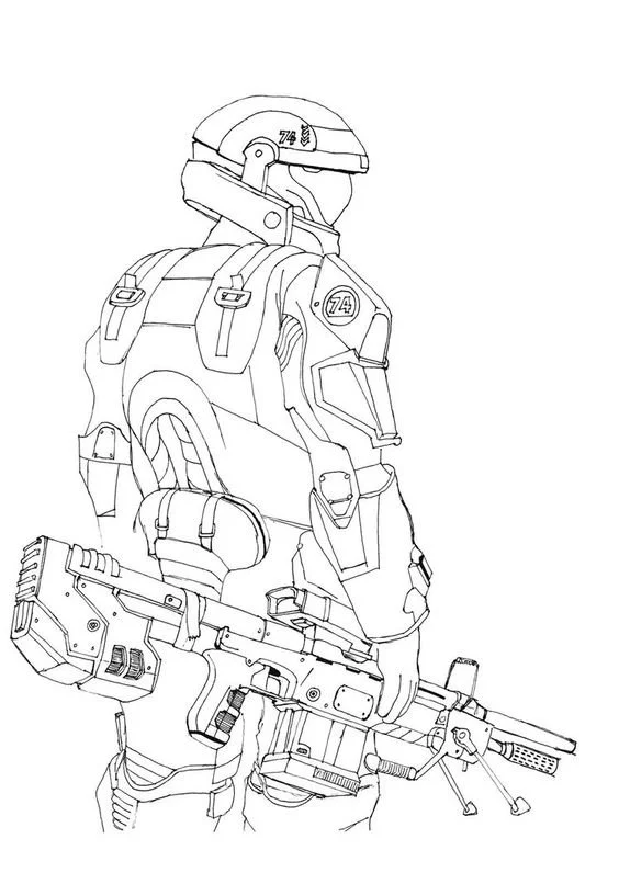 Halo Ausmalbilder 38