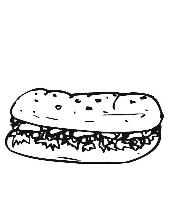 Hamburger Para Colorir 91