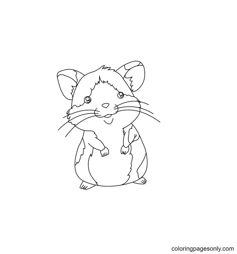 Hamster Coloring Pages 23