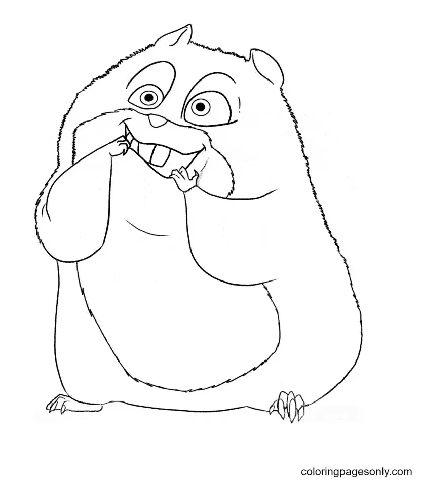 Hamster Coloring Pages 38