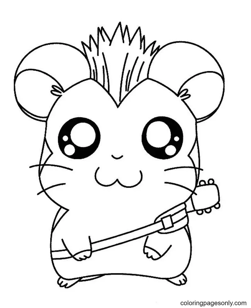 Hamster Coloring Pages 4