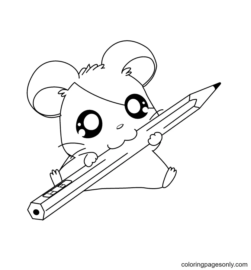 Hamster Coloring Pages 5