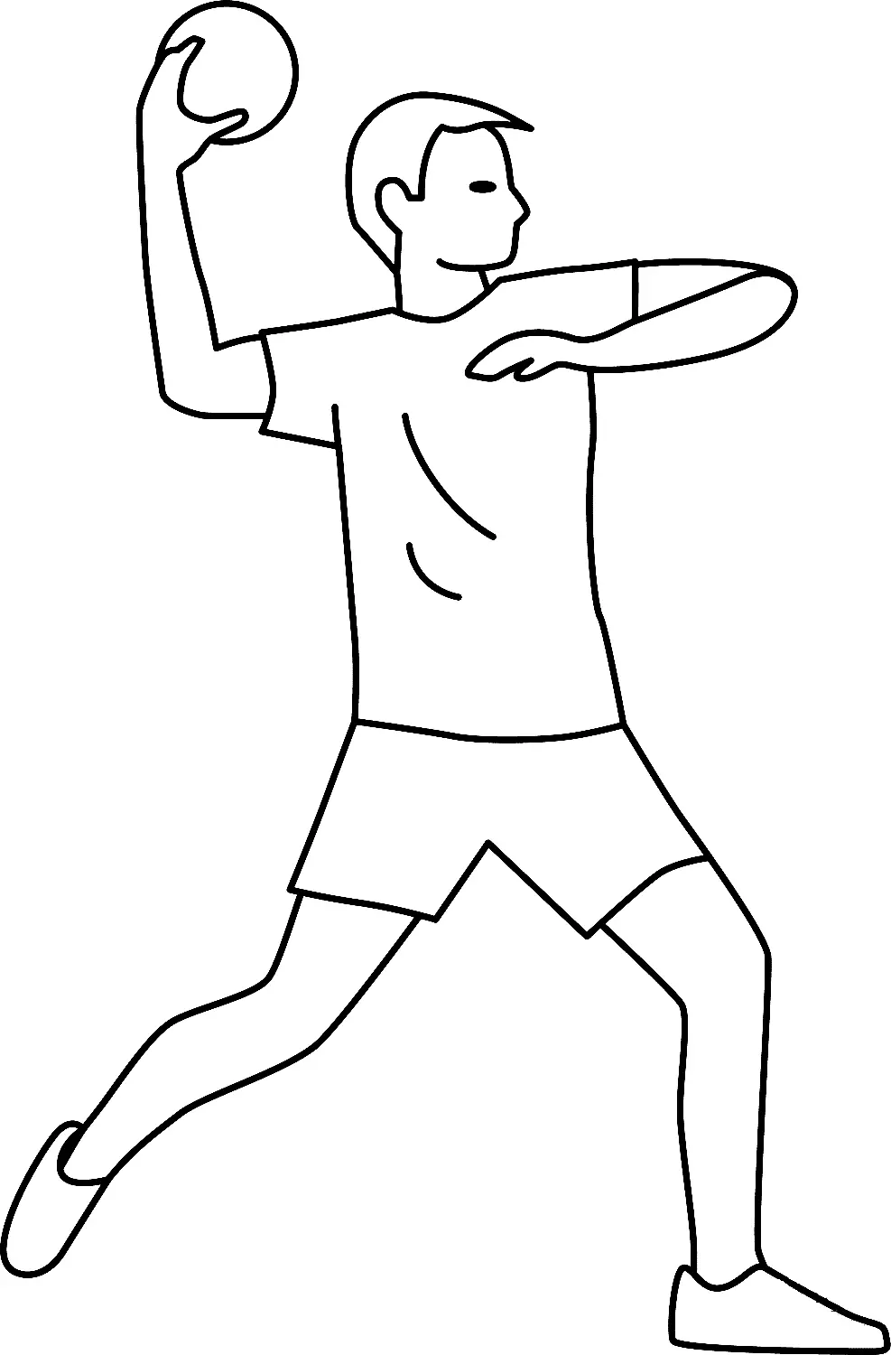 Handball Coloring Pages 2