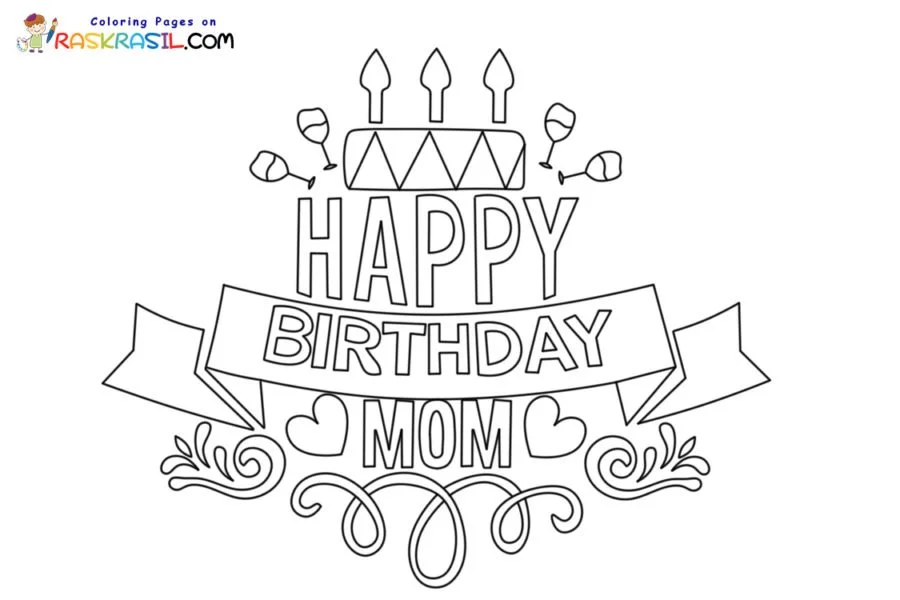 Alles Gute zum Geburtstag Mama Ausmalbilder 1