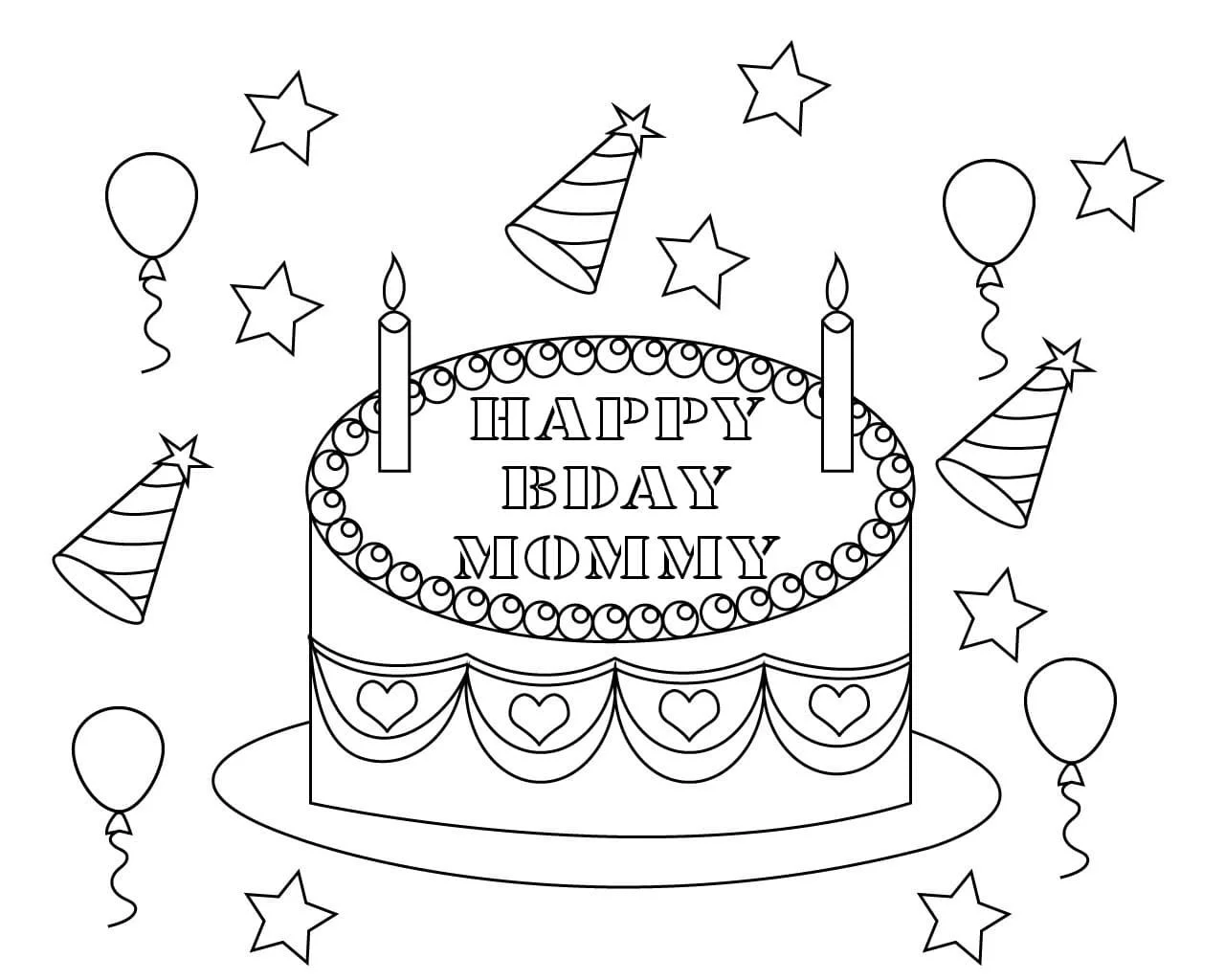 Alles Gute zum Geburtstag Mama Ausmalbilder 13