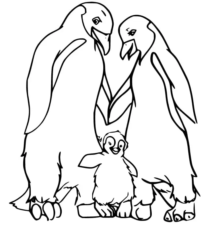 Happy Feet Para Colorear 10