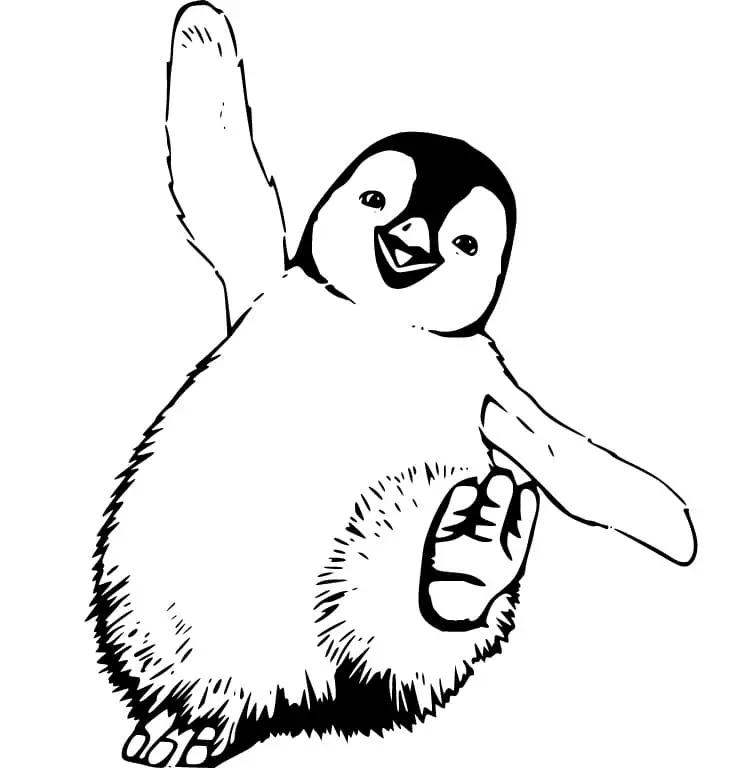 Happy Feet Para Colorear 12