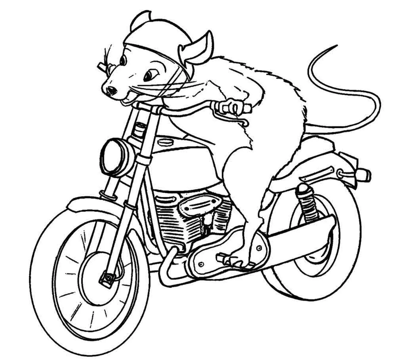 Desenhos de Harley Davidson Para Colorir 14